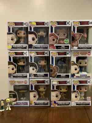 Stranger Things Eleven Funko Pop Lot Of 12 + Extras!