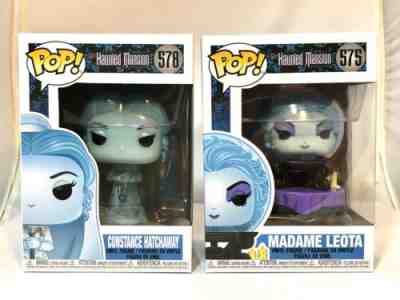 Funko Pop Disney Haunted Mansion Lot Madame Leota & Constance Hatchaway New