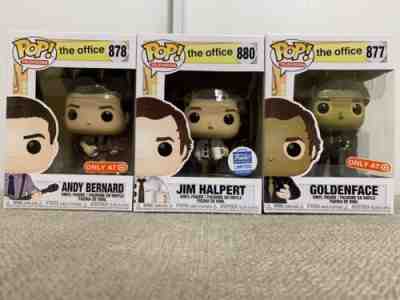 The Office Target Funko Shop Pop’s 3 Hole Punch Jim Goldenface Andy Bernard