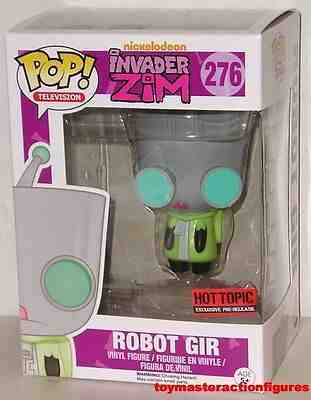 FUNKO POP TV INVADER ZIM ROBOT GIR #276 UNMASKED Vinyl 3 3/4 Figure In Stock