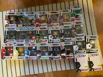 Funko Pop Marvel and DC Lot. Exclusives and Rare!