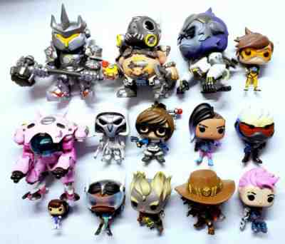 Funko POP Overwatch Zenyatta Mercy Genji Blizzard Exclusive Lot of 13 Loose