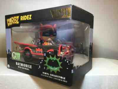 MIB Funko Dorbz Ridez 001 Batmobile With Batman Classic TV Series Emerald City