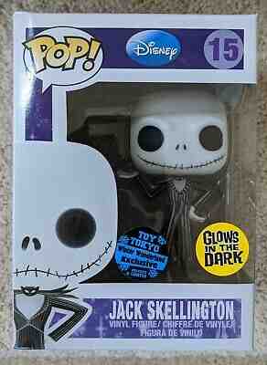 Jack Skellington Toy Tokyo Winter Wonderland Exclusive Funko Pop Disney Glow 