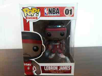 Funko Pop NBA Miami Heat Lebron James #01 Vaulted HTF Vinyl Figure (see photos)