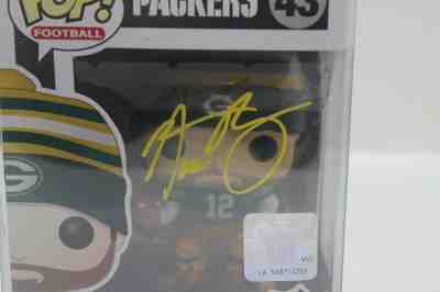 funko pop autographed green bay packers aaron rodgers with COA - 859