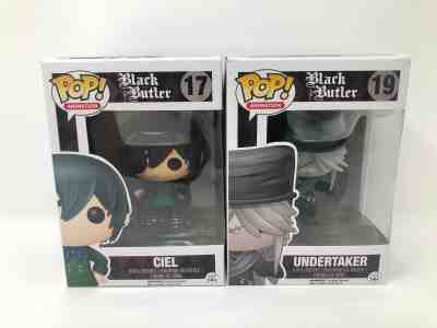 Funko Pop! CIEL AND UNDERTAKER PAIR VAULTED BLACK BUTLER, #'S 17 and 19