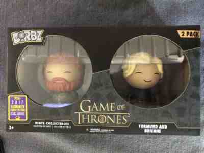 Game Of Thrones Dorbz 2 Pack Brienne And Tormund 2017 SDCC Exclusive Funko