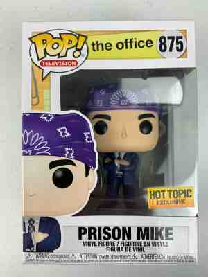 Funko POP Prison Mike THE OFFICE POP Television HOT TOPIC EXCLUSIVE 875 NEW