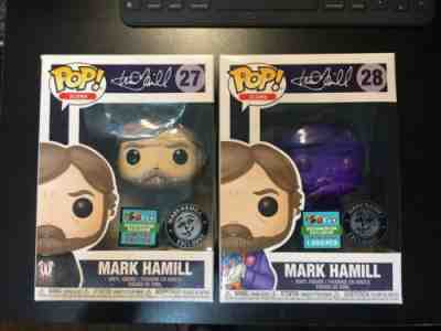 FUNKO POP MARK HAMILL(REGULAR / CHROME) DESIGNER CON DCON 2019 EXCLUSIVES