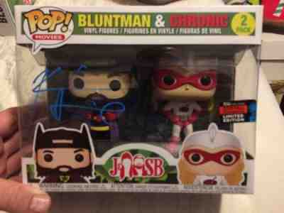 Funko Pop! BLUNTMAN AND CHRONIC 2 Pack NYCC Shared Auto Signed By Kevin Smith