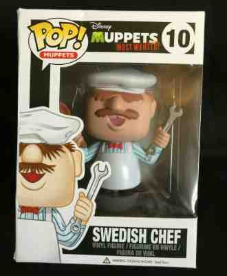 *RARE* SWEDISH CHEF #10 Funko Pop! Vinyl Figure, Disney 2014 *VAULTED* OOP