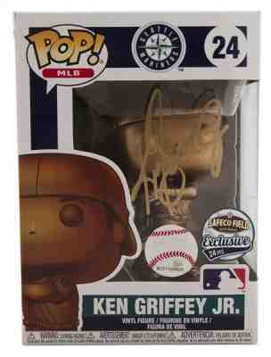 Funko Pop! Ken Griffey Jr. Signed Bronze Variation LE /24 COA Autographed GOLD