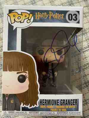 JK ROWLING & EMMA WATSON SIGNED FUNKO POP! *HERMIONE, HARRY POTTER* #03