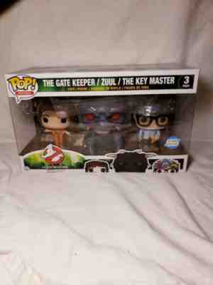 Funko Pop Movies GHOSTBUSTERS 3 Pack Gate Keeper Zuul Key Master NEW