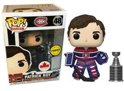 Pop! Hockey #48 Patrick Roy Montreal Canadiens Chase Figure With Stanley Cup