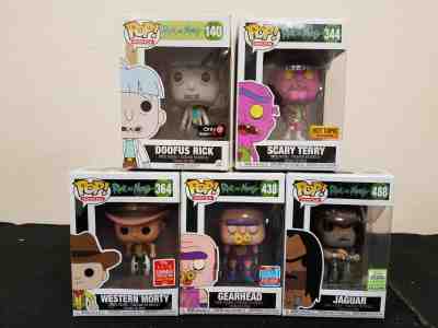 FUNKO POP! RICK AND MORTY DOOFUS COWBOY JAGUAR SCARY TERRY GEARHEAD