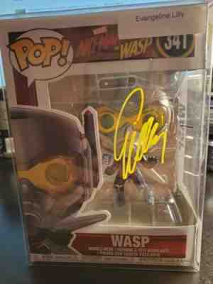 Funko Pop Marvel Wasp Autograph  Evangeline Lilly 