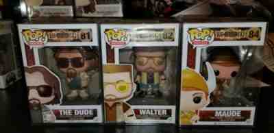 The Big Lebowski Funko Pop lot. The Dude, Walter, Maude