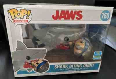 Funko Pop Jaws Shark Biting Quint 2019 Summer Convention Limited Edition IN HAND