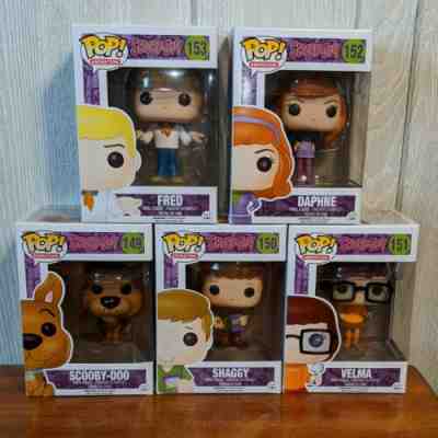 Scooby Doo Funko Pop set of 5 rare vaulted Scooby shaggy Velma Daphne Fred 