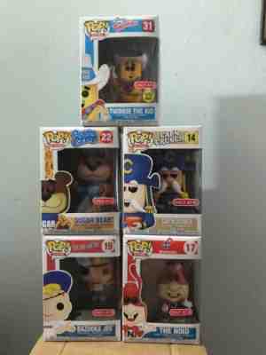 Funko Pop Ad Icons Target exclusives Lot.Bazooka Joe Sugar Bear  Crunch Twinkie