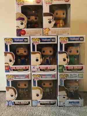 Funko Pop! Movies Lot Of 8 Step Brothers Dodgeball Napoleon Dynamite Talladega