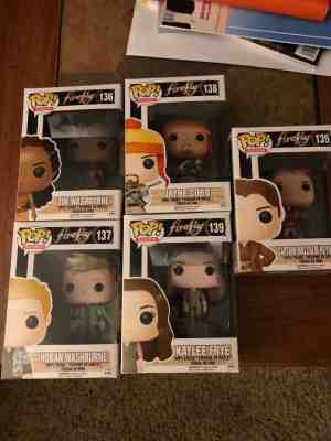 Funko Pop Vinyl Firefly Lot Captain Malcolm, Kaylee, Jayne, Washburn, full set 