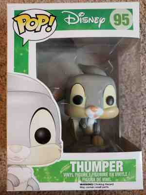 Funko Pop #95 Thumper! Bambi! Disney! With Soft Protector!