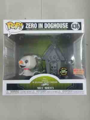 Funko Pop Disney #436 Zero In Doghouse Box Lunch Excl Glow in Dark Chase 