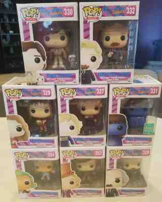 Willy Wonka and The Chocolate Factory  Funko Pop Full Set Lot all 8 characters 