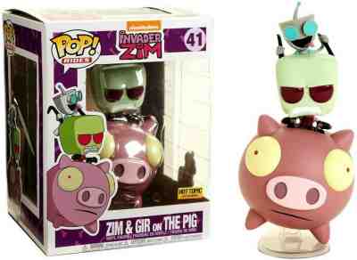 Funko Pop! Rides HOT TOPIC EXCLUSIVE #41 Invader Zim: Zim and Gir on The Pig NEW