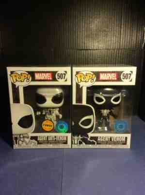 Funko Pop! Agent Anti-Venom (Chase) & Venom Marvel #507 PIAB Exclusive.