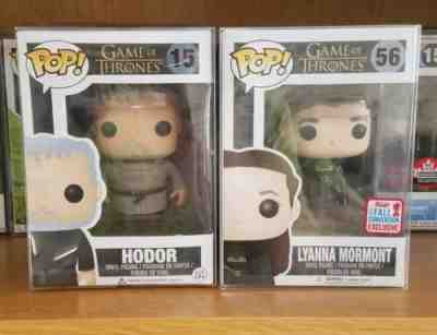 Funko Pop! Game of Thrones Lyanna Mormont #56 2017 NYCC Exclusive & #15 Hodor. 