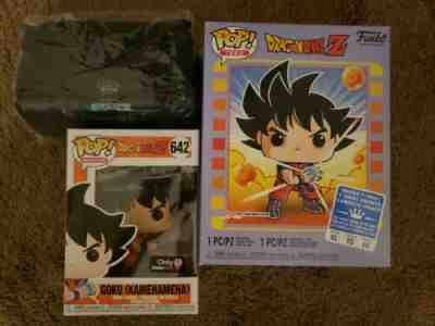 Funko Pop! Goku Kamehameha Pop + Tee Gamestop Exclusive Dragon Ball Z XL Large