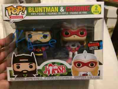 Funko Pop! BLUNTMAN AND CHRONIC 2 Pack NYCC Shared Auto Signed By Kevin Smith