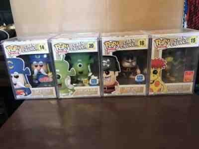 Funko Pop! Ad Icons Cap’n Crunch Set. Cozmic+Jean LaFoote Crunchberry Cap VHTF