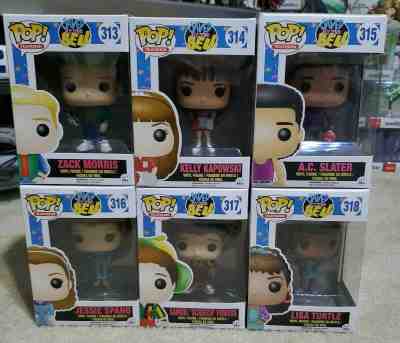 Funko Pop! Saved by the Bell Set - All 6 Figures Complete LOT