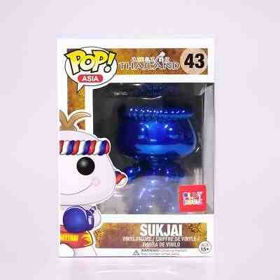 Funko PoP Asia Sukjai 43 Blue Chrome Muaythai Mascot Thailand Icon