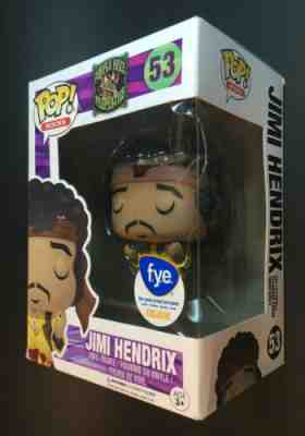 Jimi Hendrix #53 Funko Pop Rocks Purple Haze Properties FYE Exc Flaming Guitar