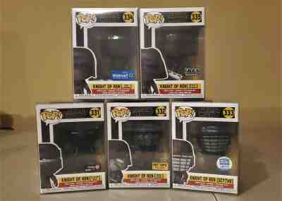 Funko Pop! Star Wars Knight of Ren SET OF 5 #331-#335 Exclusives /w Protectors