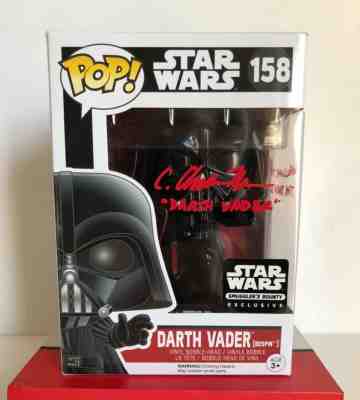 Star Wars New Darth Vader Signed Exclusive Funko Pop C. Andrew Nelson Authentic 