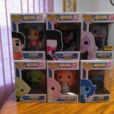 FUNKO POP (SET/6) - STEVEN UNIVERSE - LAPIS, GARNET, ROSE QUARTZ AND MORE