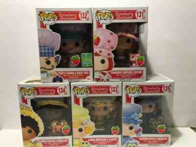 Funko POP! Strawberry Shortcake SCENTED Vinyl Figures Lot of 5 #131-135 - NIB