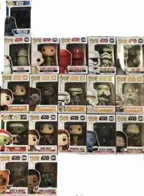 Funko Pop! Star Wars: Lot Of 18 ( Brand New In Box)