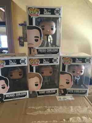 Funko Pop! The Godfather Lot of 4 (Sonny, Fredo, Vito, Michael Corleone)