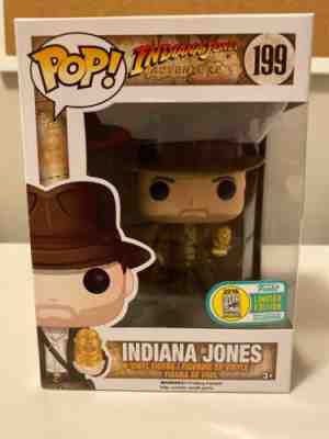 Funko Pop Disney - #199 Indiana Jones with Idol 2016 SDCC Exclusive Grail Rare