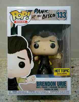 Funko Pop! Rocks Panic At The Disco Brendon Urie Hot Topic Exclusive + Protector