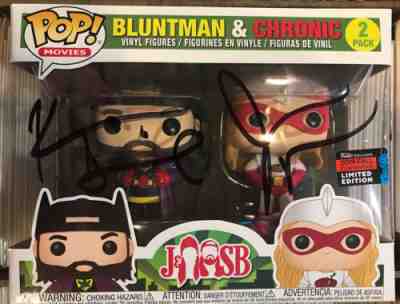 Kevin Smith Jay Mewes SIGNED Bluntman & Chronic Funko Pops SLIGHTLY DAMAGED A