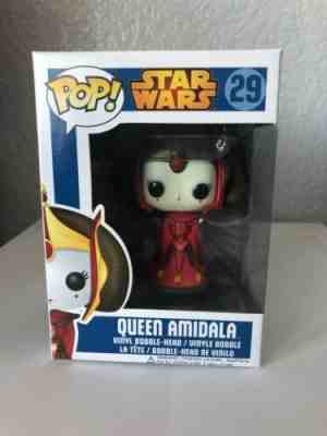 Funko Pop! Star Wars Queen Amidala #29 Vaulted w/ Pop Stack